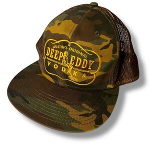 Deep Eddy Camo Trucker Snap Back Hat